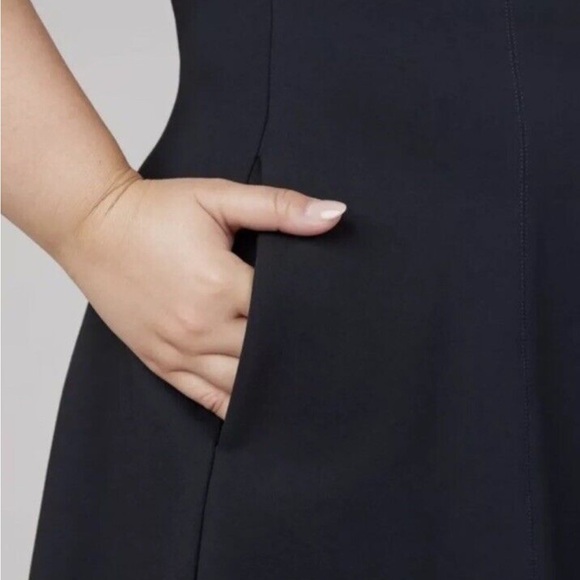 Spanx NWT The Perfect Fit & Flare Dress Stretch Black Size S - Picture 9 of 10